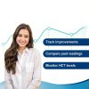 HSBHM-102 Home Care Portable Blood Hemoglobin Analyzer Anemia Hb Test Check Kit Handheld Finger Prick Meter Easy To Use Quick Results With 25Pcs Strips Lancets Droppers-1