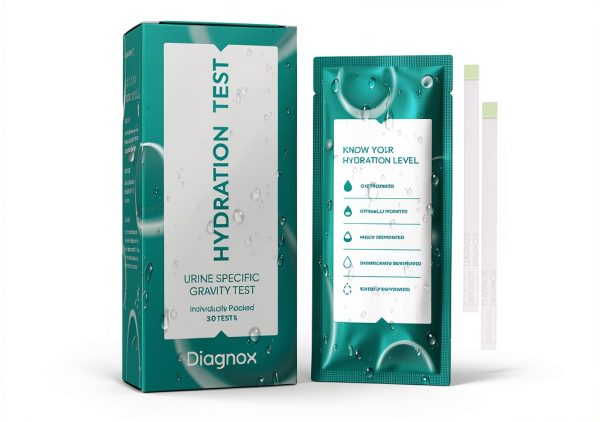 Hydration Urine Test Strips - Urine Specific Gravity Test Strips for Accurate Hydration Monitoring - Individually Packaged and Clinical Grade [30 Tests]-0
