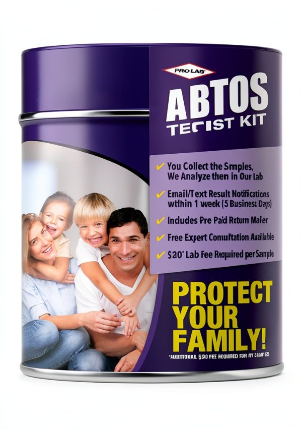 Asbestos Test Kit - (2 Samples) Emailed Results Within 3 to 5 Business Days - Includes Return Mailer and Expert Consultation. Required Lab Fee for NVLAP Analysis-0