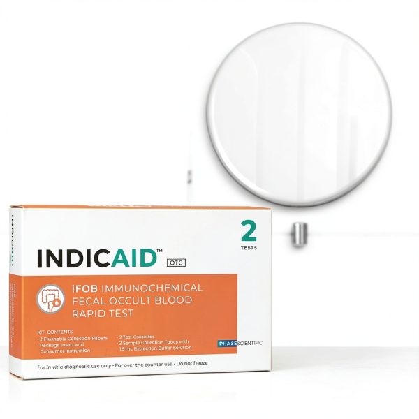INDICAID Immunochemical Fecal Occult Blood Test iFOB 2-Test Kit-1