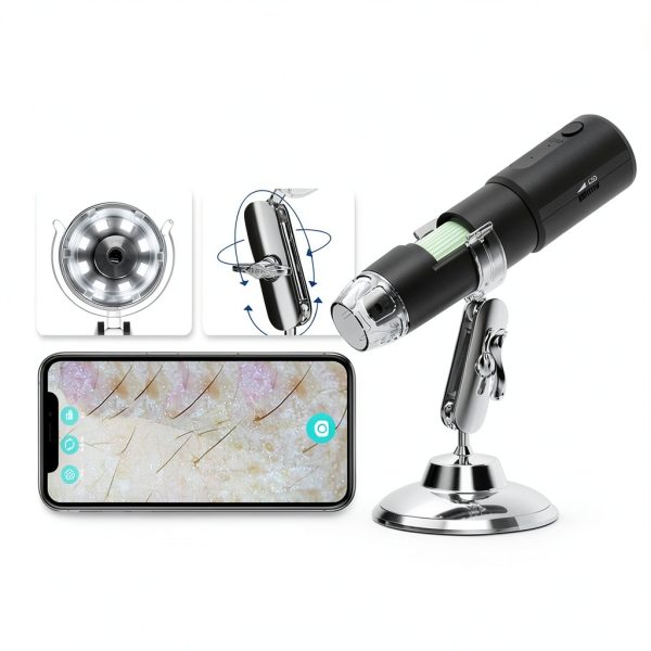 Wireless Skin Analyzer Machine JBMBHC Dermatoscope 1000X UV Microscope-0