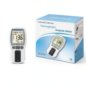 HSBHM-102 Home Care Portable Blood Hemoglobin Analyzer Anemia Hb Test Check Kit Handheld Finger Prick Meter Easy To Use Quick Results With 25Pcs Strips Lancets Droppers-0