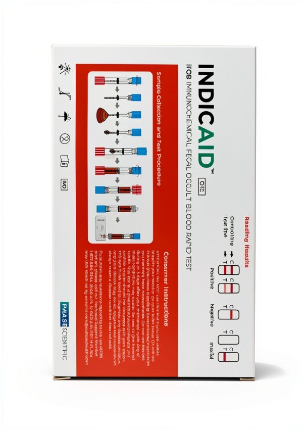 INDICAID Immunochemical Fecal Occult Blood Test iFOB 2-Test Kit-11