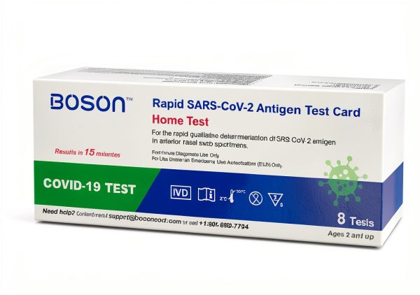 BOSON Rapid SARS-CoV-2 Antigen Test Card 8-Test OTC Kit-0