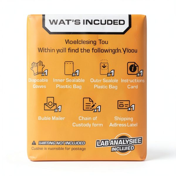 etc Asbestos Home Testing Kit DIY Sample Collection with NVLAP Accredited Lab Fee Included, Asbestos Test Kit, Protect Your Home & Family-1