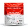 Eldoncard Blood Typing Kit, 2 Test Pack, Know Your Blood Type, Accurate Instant Home Testing, Determine A, O, B, Rhs-D Negative & Positive Groups-9
