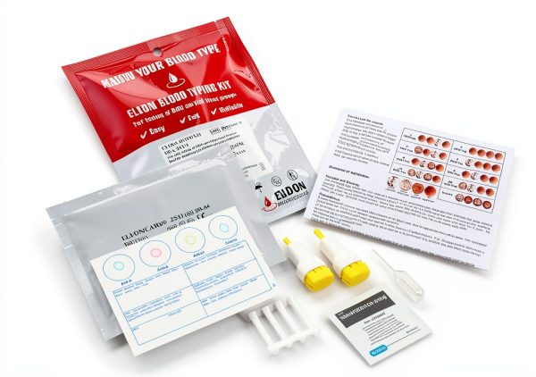 Eldoncard Blood Typing Kit, 2 Test Pack, Know Your Blood Type, Accurate Instant Home Testing, Determine A, O, B, Rhs-D Negative & Positive Groups-2