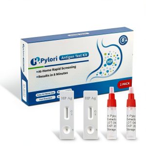 H Pylori Test Kit - 2 Pack Stool Antigen Self-Test for Home Use, 99% Accurate Helicobacter Pylori Test, Fast 8–20 Min Results, Easy to Use & Read H. Pylori Testing Kit-0