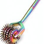Wartenberg Neuro Pinwheel Stainless Steel 5 Head Diagnostic Instrument Pin Wheel - Multi Color Rainbow-0