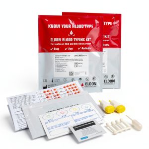 Eldoncard Blood Typing Kit, 2 Test Pack, Know Your Blood Type, Accurate Instant Home Testing, Determine A, O, B, Rhs-D Negative & Positive Groups-0