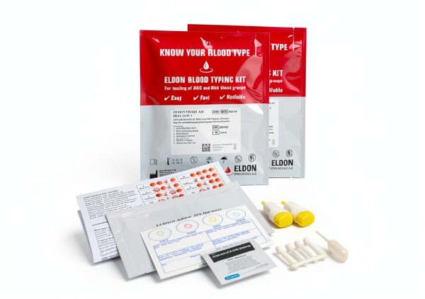 Eldoncard Blood Typing Kit, 2 Test Pack, Know Your Blood Type, Accurate Instant Home Testing, Determine A, O, B, Rhs-D Negative & Positive Groups-0
